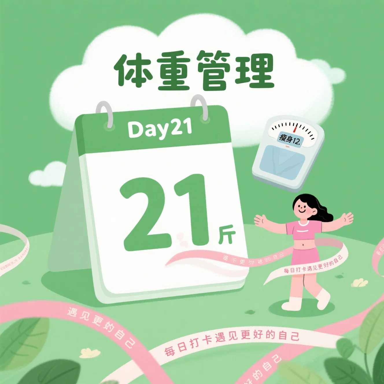 每日体重记录神器 | 免费生成体重日历曲线 - 疯狂创意工具箱